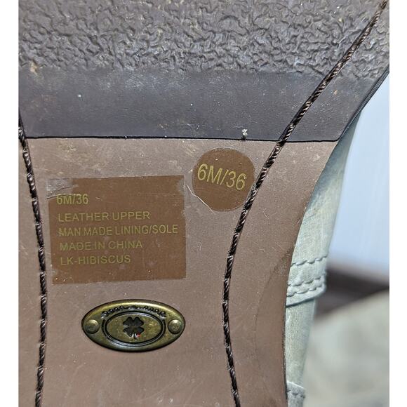 Lucky Brand Hibiscus Destressed Tall Riding Leather Boots  Size 6M - Picture 5 of 8